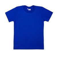 Ярко-синяя детская футболка